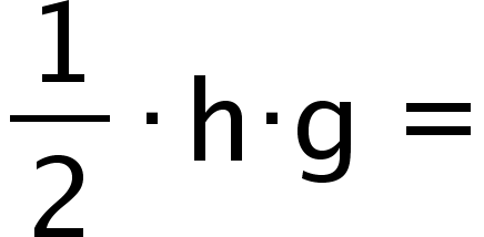 begin mathsize 16px style 1 half times text h·g = end text end style